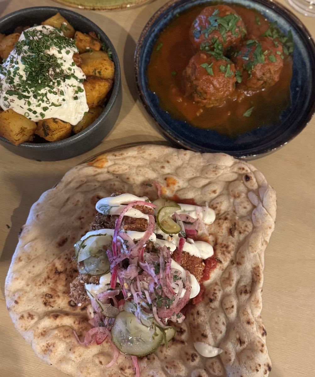 Flatbread, meatballs and mezze at Hafla Hafla